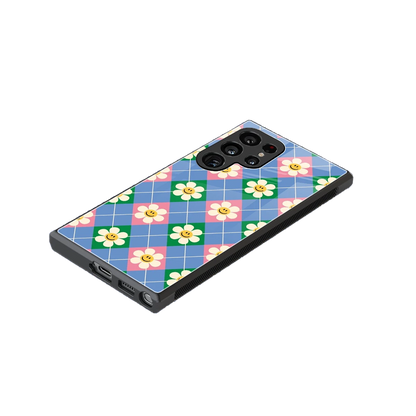 Joy Petals stylish phone case for samsung galaxy s23 ultra | glossy glass and slim fit