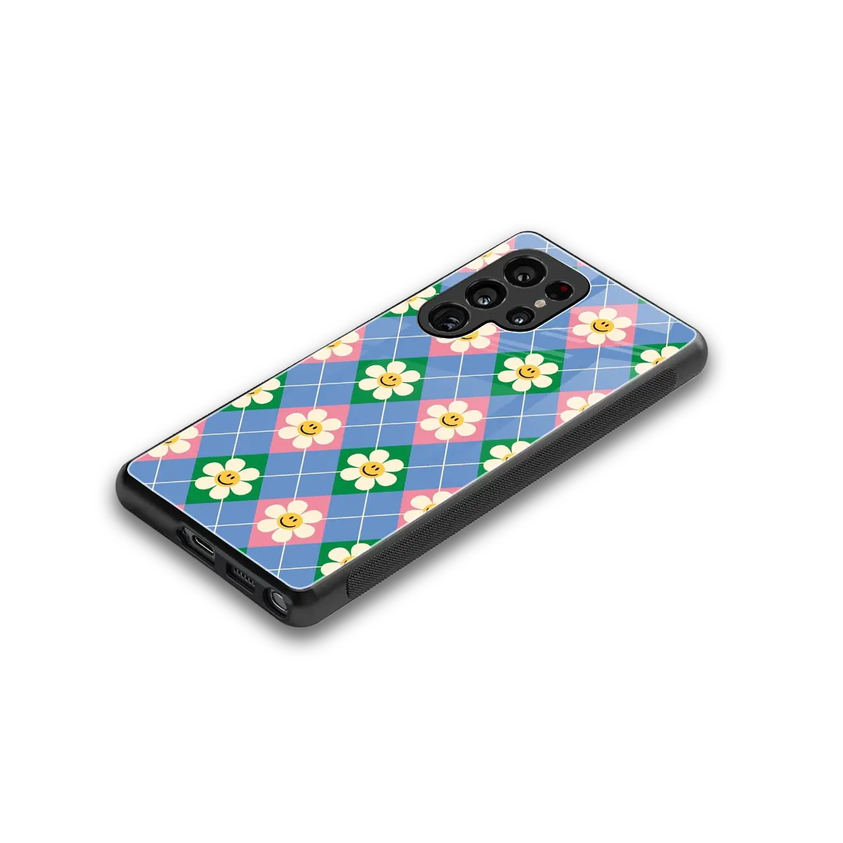 Joy Petals stylish phone case for samsung galaxy s26 ultra | glossy glass and slim fit