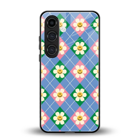 Joy Petals back phone cover | glass case for samsung galaxy s24