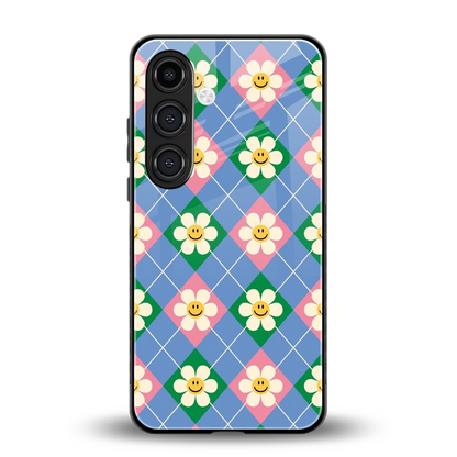 Joy Petals back phone cover | glass case for samsung galaxy s24 plus