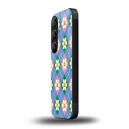 Joy Petals samsung galaxy s24 mobile cover | shockproof glass phone case