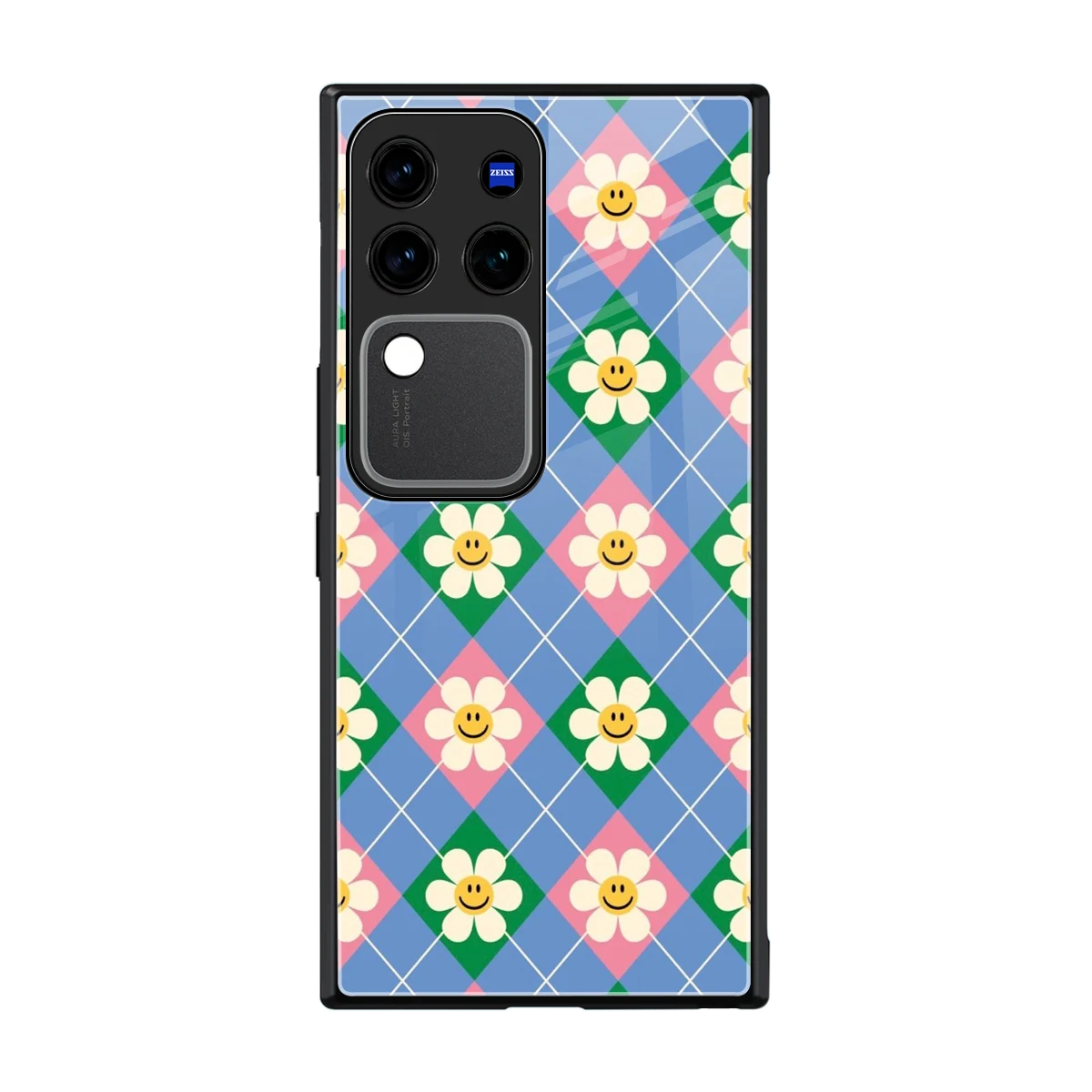 Joy Petals back phone cover | glass case forvivo v30 pro