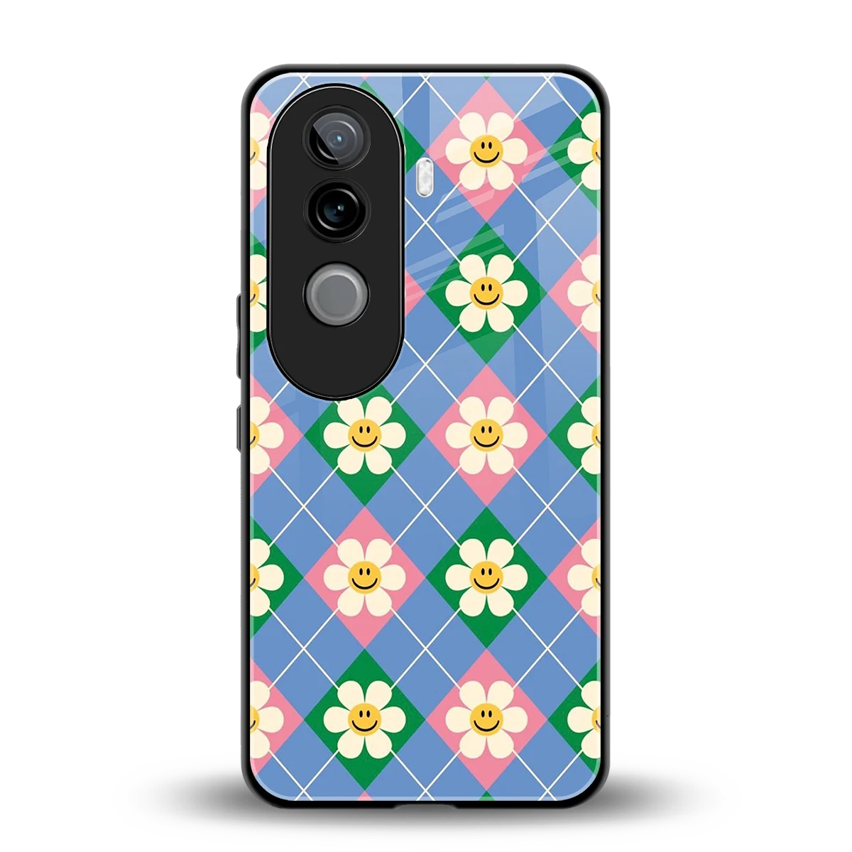 Joy Petals back phone cover | glass case for vivo v40e