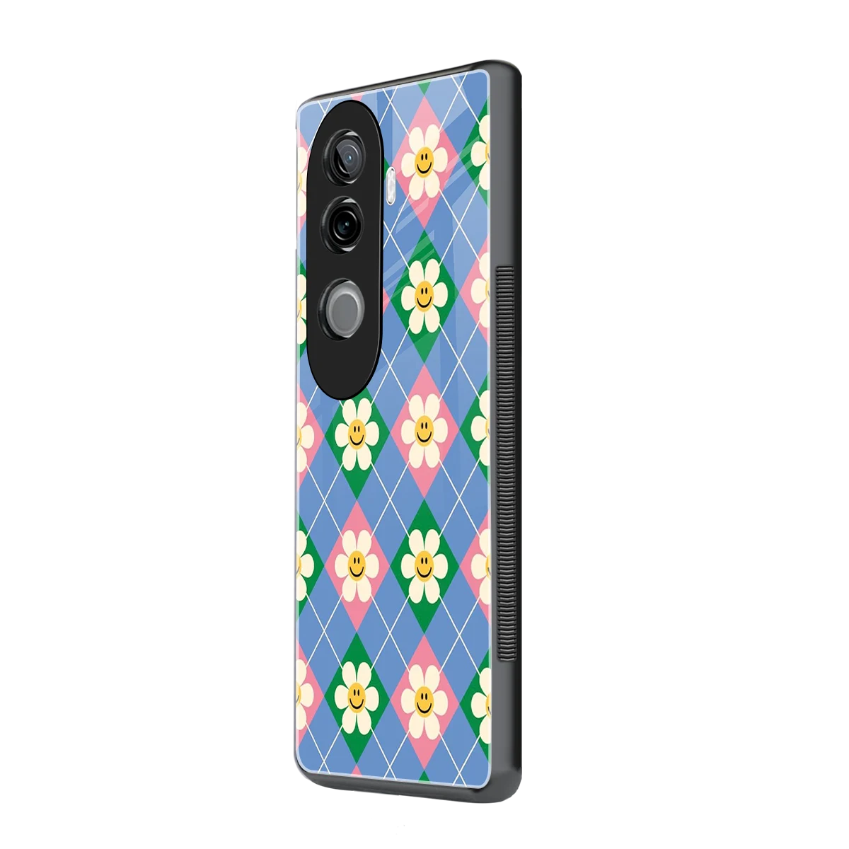 Joy Petals vivo v40e mobile cover | shockproof glass phone case
