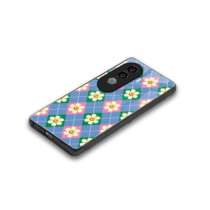 Joy Petals stylish phone case for vivo v40e | glossy glass and slim fit