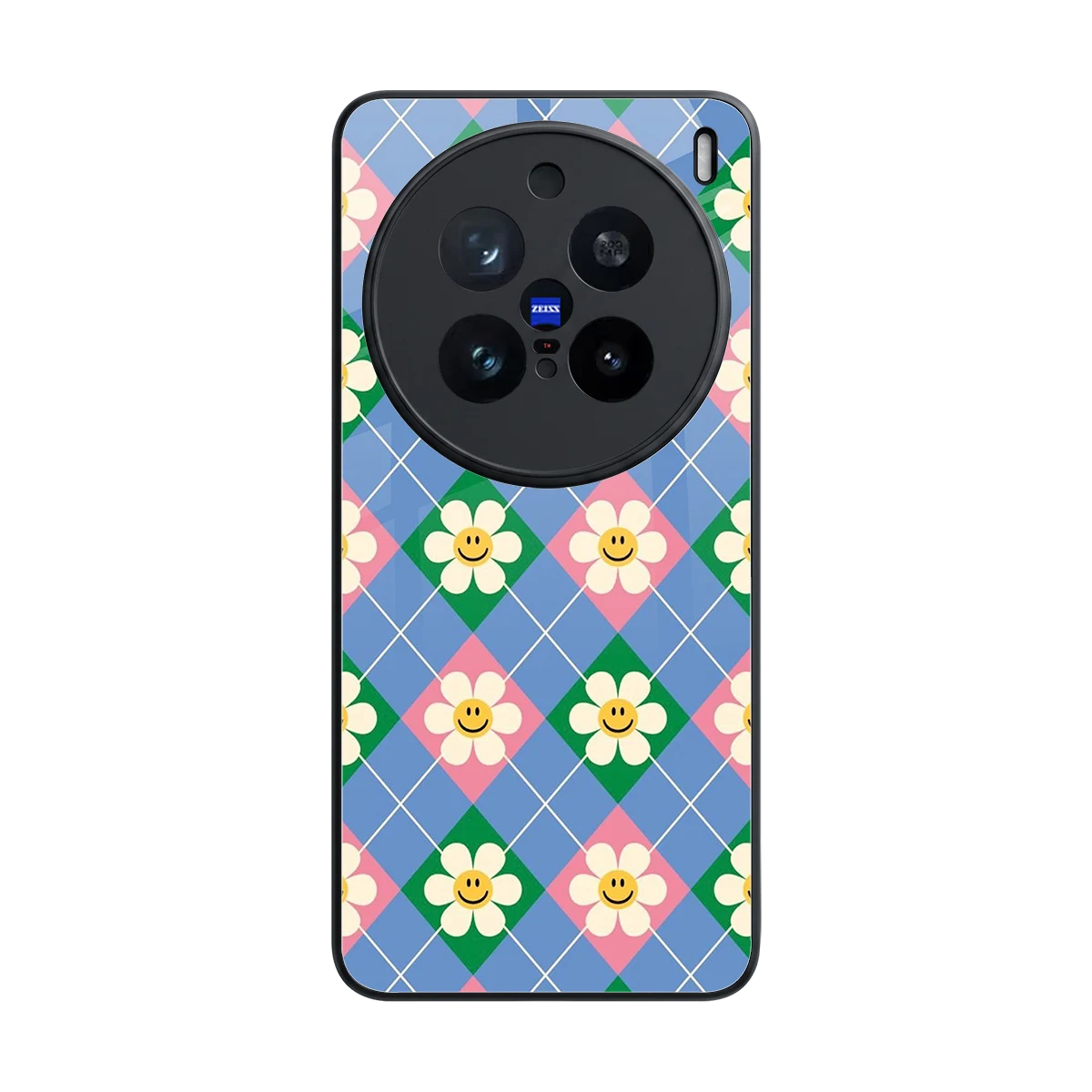 Joy Petals back phone cover | glass case for vivo x200 pro