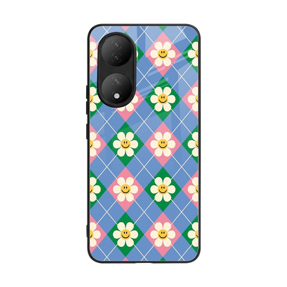 Joy Petals back phone cover | glass case for Vivo-y100