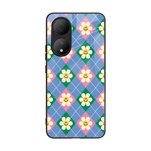 Joy Petals back phone cover | glass case for Vivo-y100