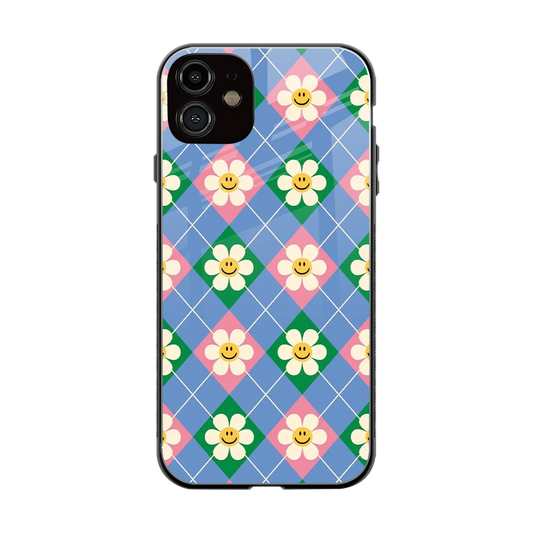 Joy Petals back phone cover | glass case for iphone 12