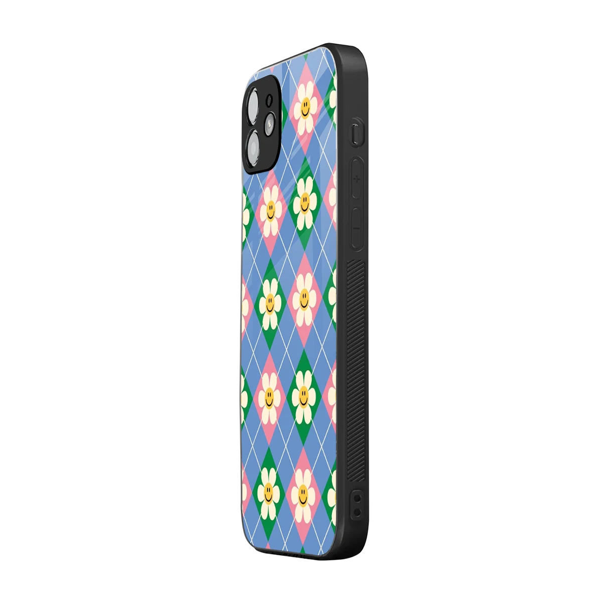 Joy Petals iphone 12 mobile cover | shockproof glass phone case