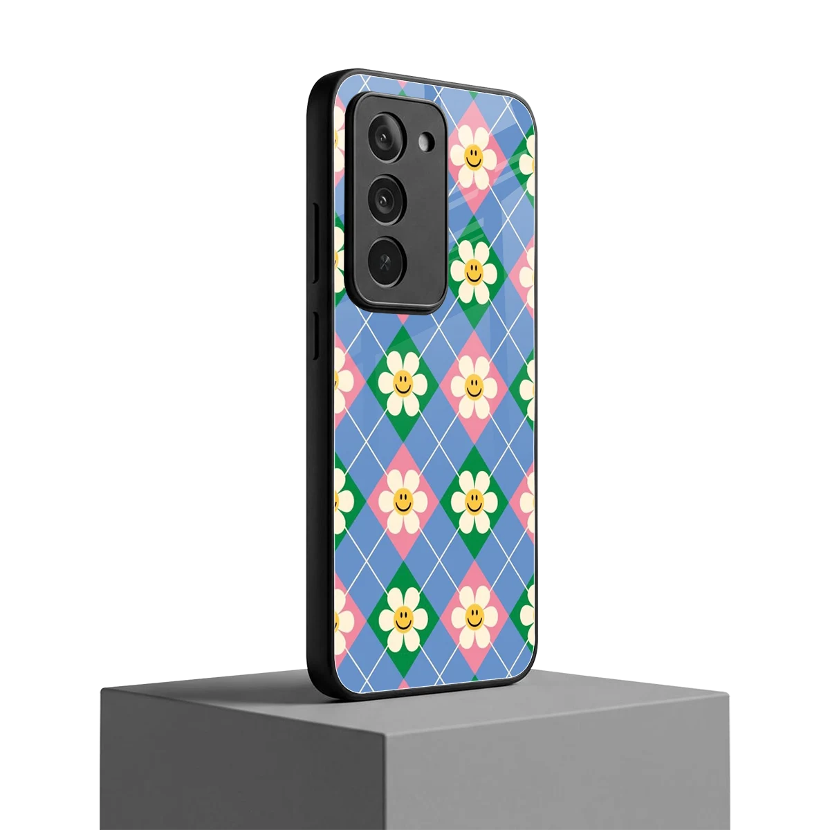 Joy Petals redmi 15 5g mobile cover | shockproof glass phone case