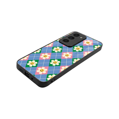 Joy Petals stylish phone case for redmi 15 5g | glossy glass and slim fit