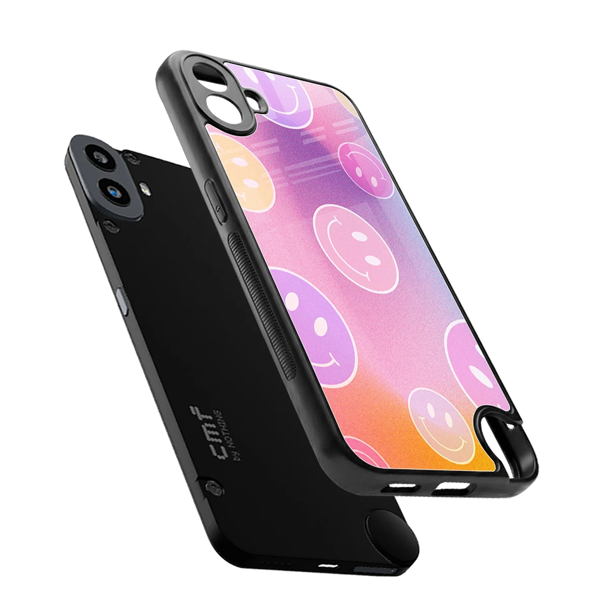 Joyride sleek cmf nothing phone 1 cover with tempered glass back and TPU edges