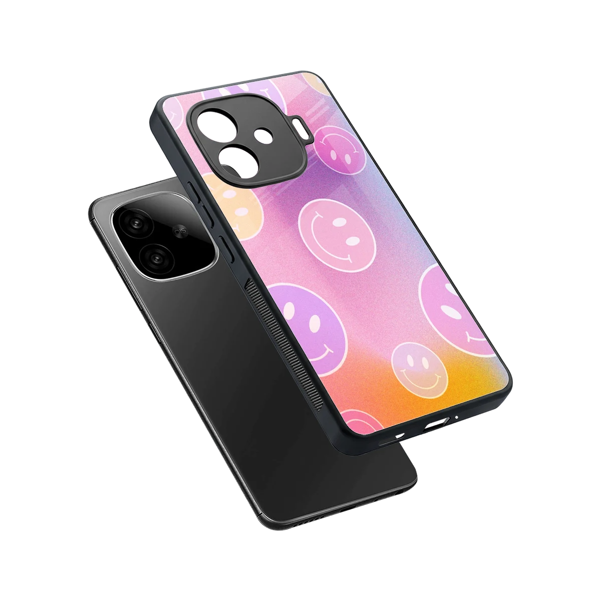 Joyride sleek iqoo neo 10r 5g cover with tempered glass back and TPU edges