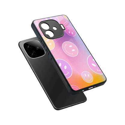 Joyride sleek iqoo neo 10r 5g cover with tempered glass back and TPU edges