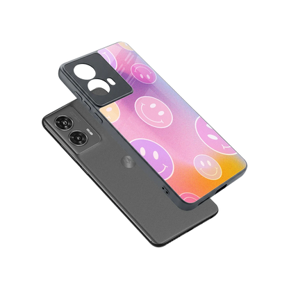 Joyride sleek motorola edge 50 fusion cover with tempered glass back and TPU edges