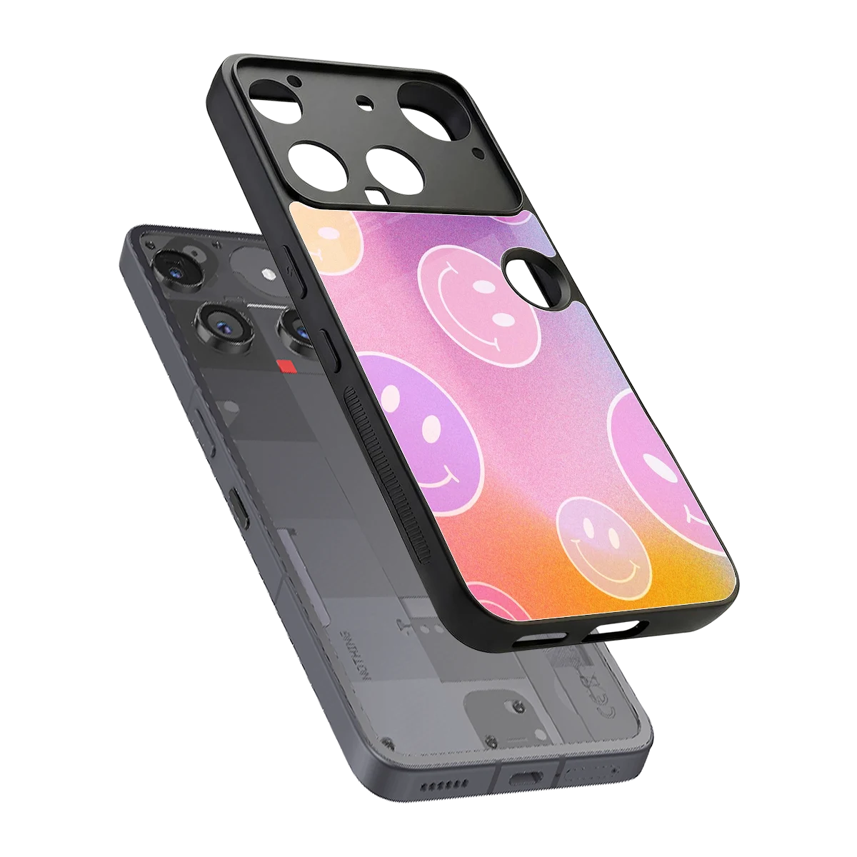Joyride sleek nothing phone 3 cover with tempered glass back and TPU edges