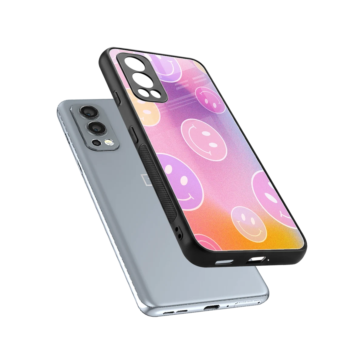 Joyride sleek oneplus nord 2 cover with tempered glass back and TPU edges