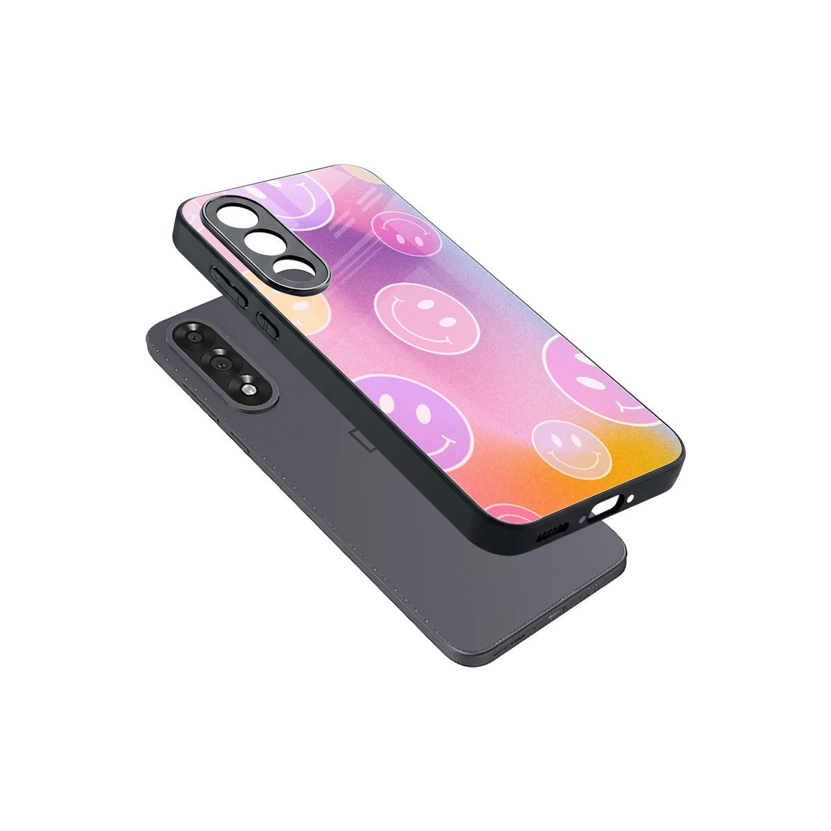 Joyride sleek oneplus nord 5 cover with tempered glass back and TPU edges