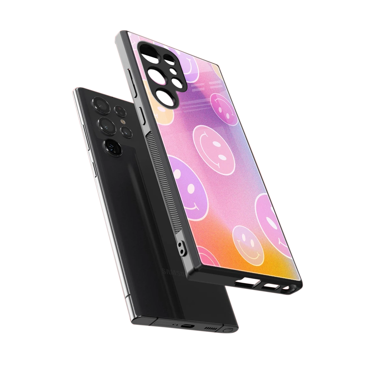 Joyride sleek samsung galaxy s23 ultra cover with tempered glass back and TPU edges