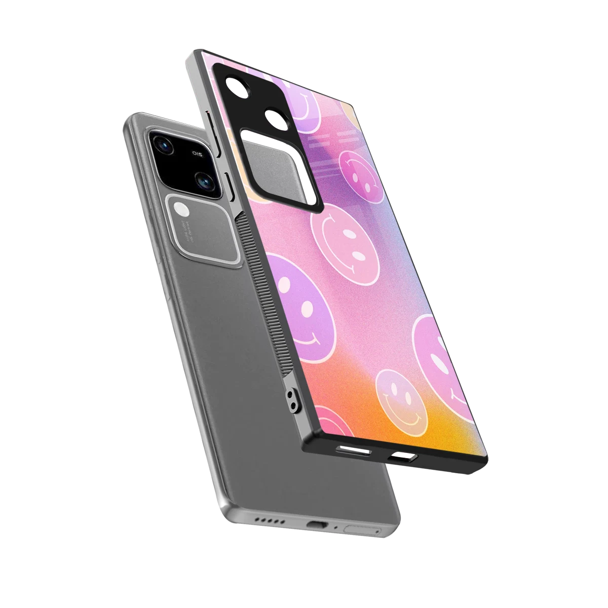 Joyride sleek vivo v30 cover with tempered glass back and TPU edges