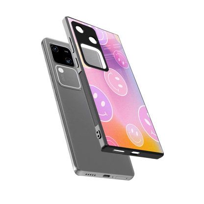 Joyride sleek vivo v30 cover with tempered glass back and TPU edges