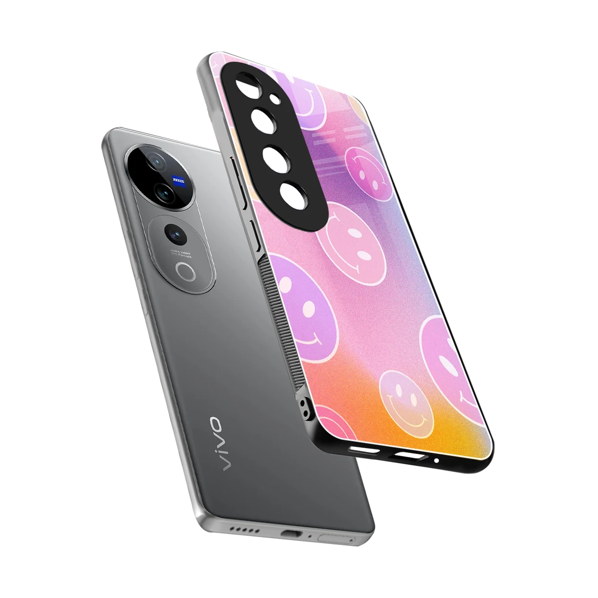 Joyride sleek vivo v40 pro cover with tempered glass back and TPU edges