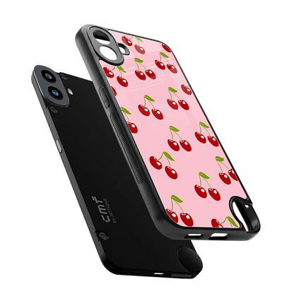 Juicy Pop sleek cmf nothing phone 1 cover with tempered glass back and TPU edges