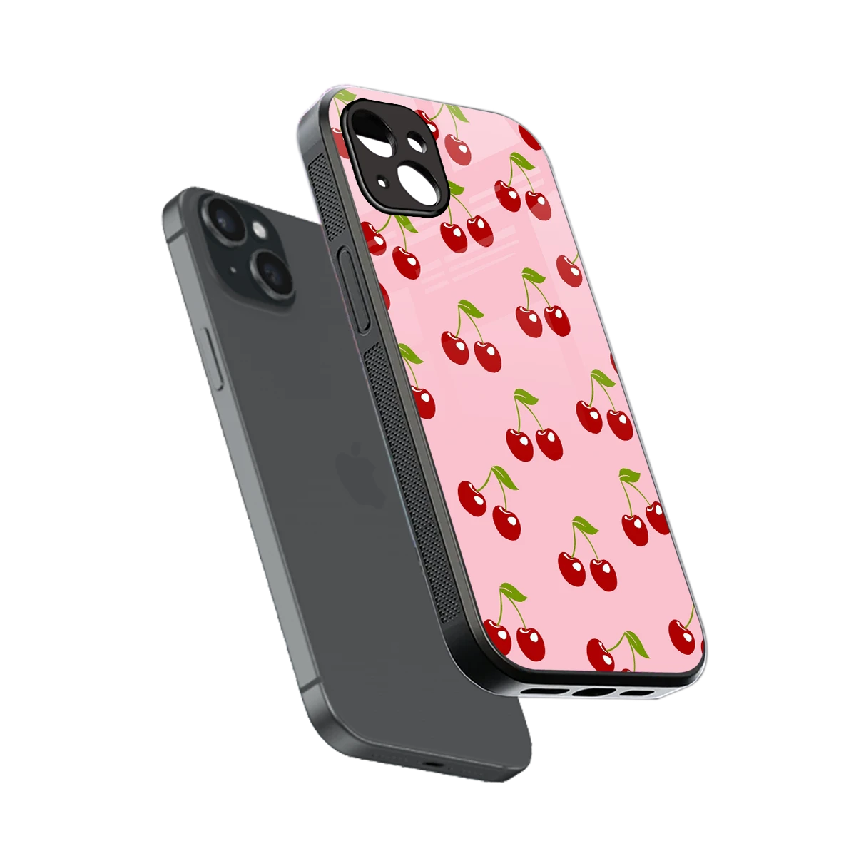 Juicy Pop sleek iphone 14 plus cover with tempered glass back and TPU edges