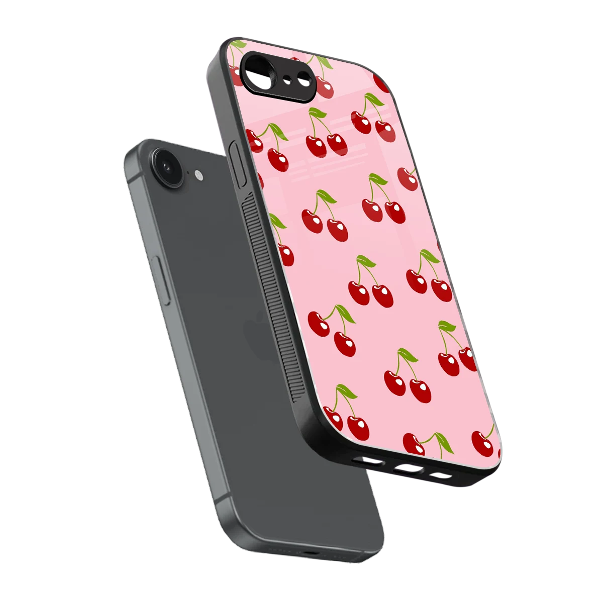 Juicy Pop sleek iphone 16e cover with tempered glass back and TPU edges