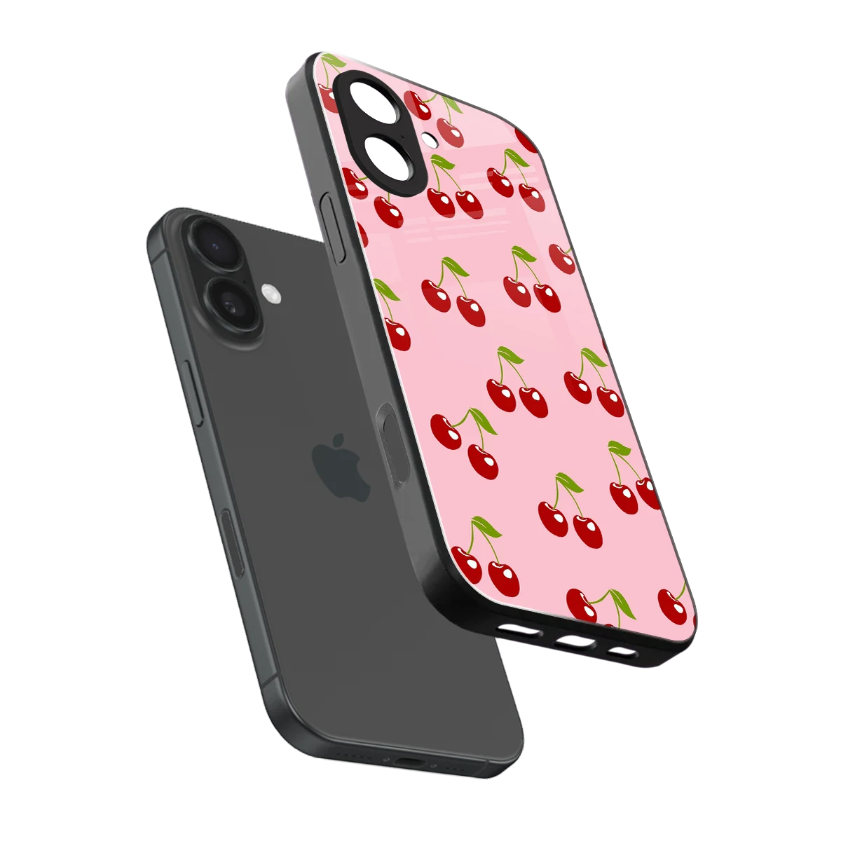 Juicy Pop sleek iphone 17 cover with tempered glass back and TPU edges