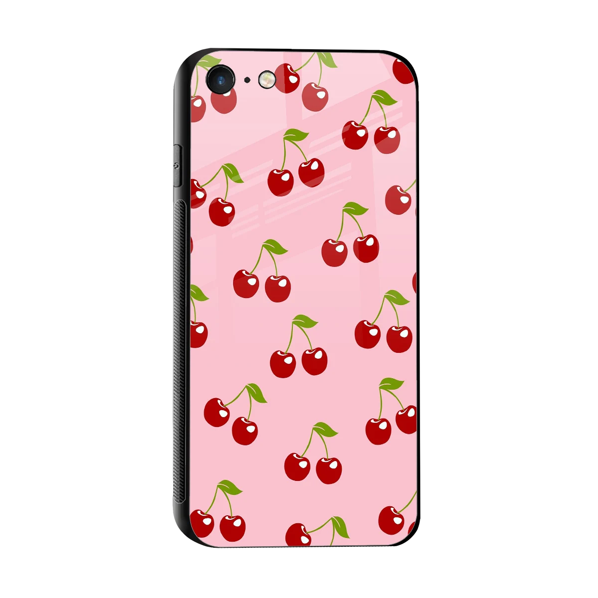 Juicy Pop sleek iphone 7 cover with tempered glass back and TPU edges
