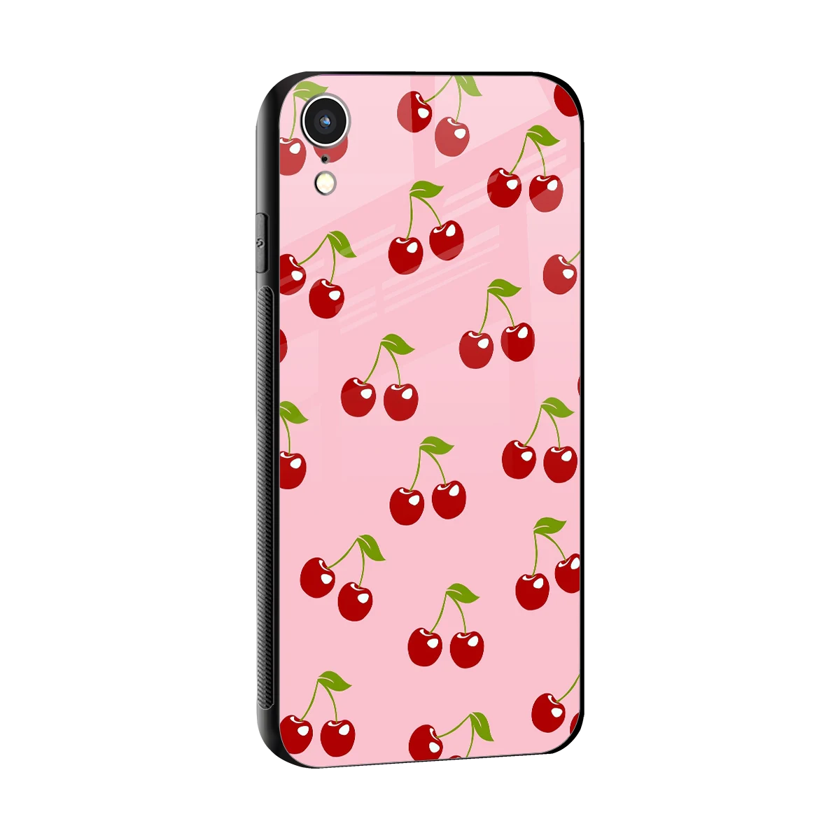 Juicy Pop sleek iphone xr cover with tempered glass back and TPU edges