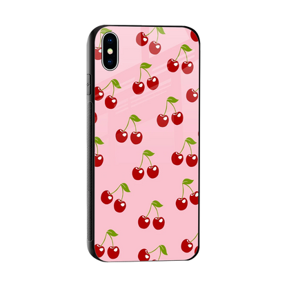 Juicy Pop sleek iphone xs max cover with tempered glass back and TPU edges