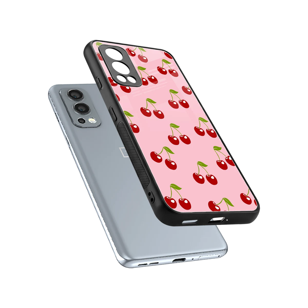 Juicy Pop sleek oneplus nord 2 cover with tempered glass back and TPU edges