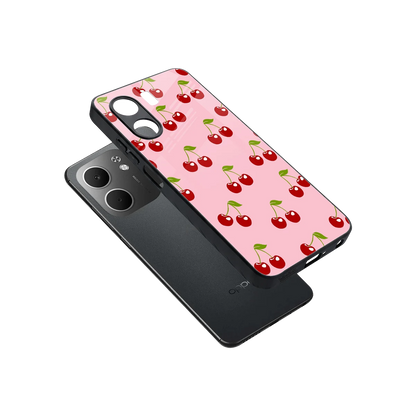 Juicy Pop sleek oppo a5x 5g cover with tempered glass back and TPU edges
