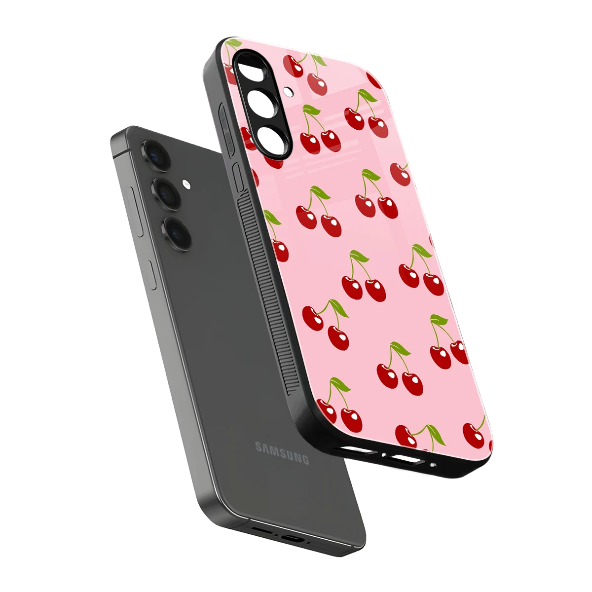 Juicy Pop sleek samsung galaxy m35 5g cover with tempered glass back and TPU edges