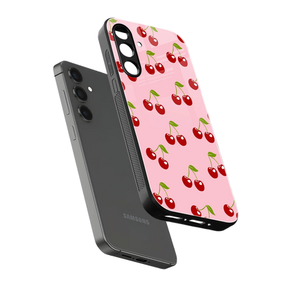 Juicy Pop sleek samsung galaxy m35 5g cover with tempered glass back and TPU edges