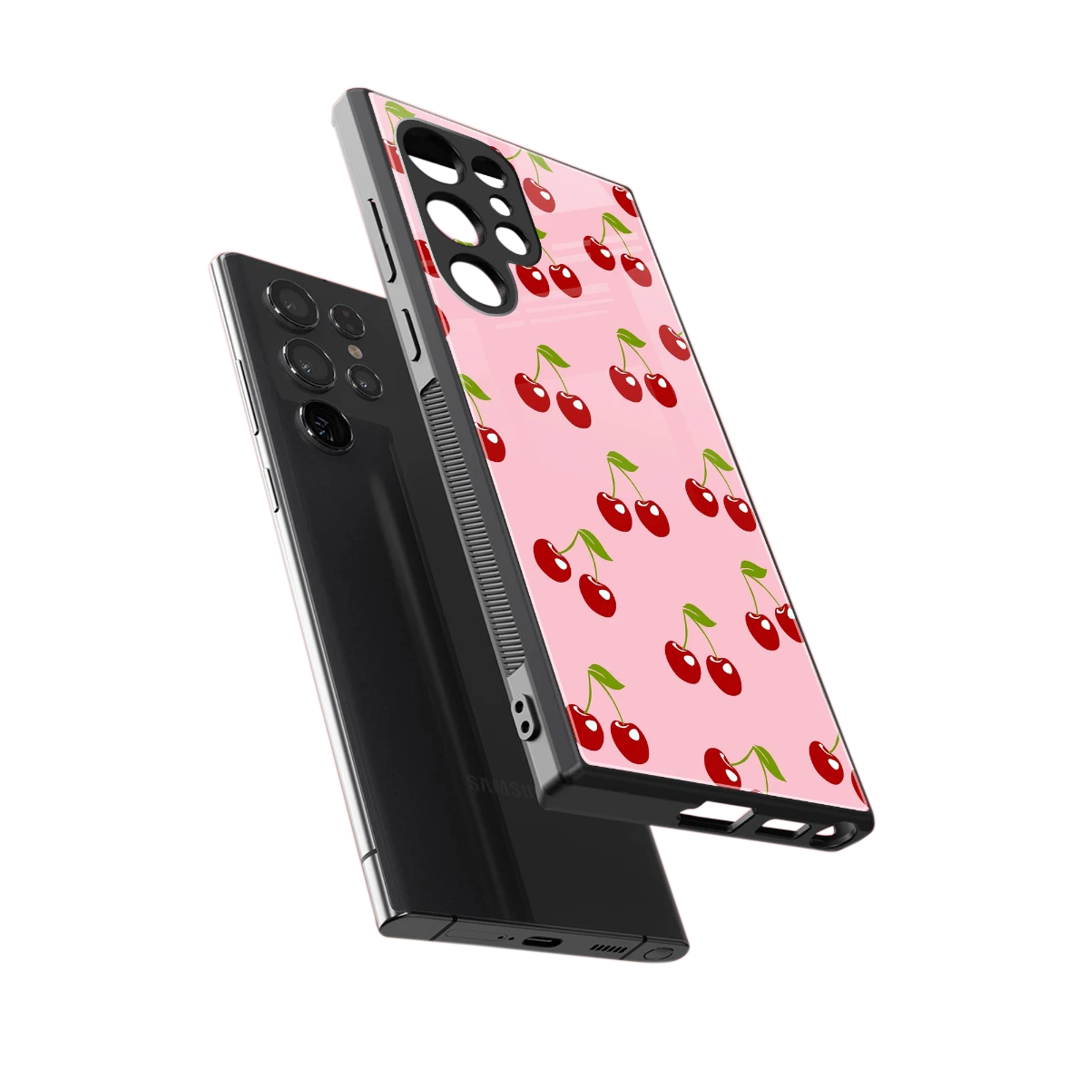 Juicy Pop sleek samsung galaxy s23 ultra cover with tempered glass back and TPU edges