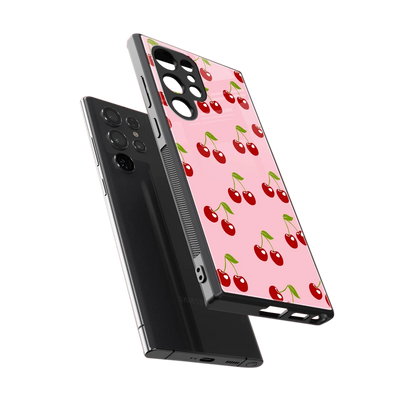 Juicy Pop sleek samsung galaxy s23 ultra cover with tempered glass back and TPU edges