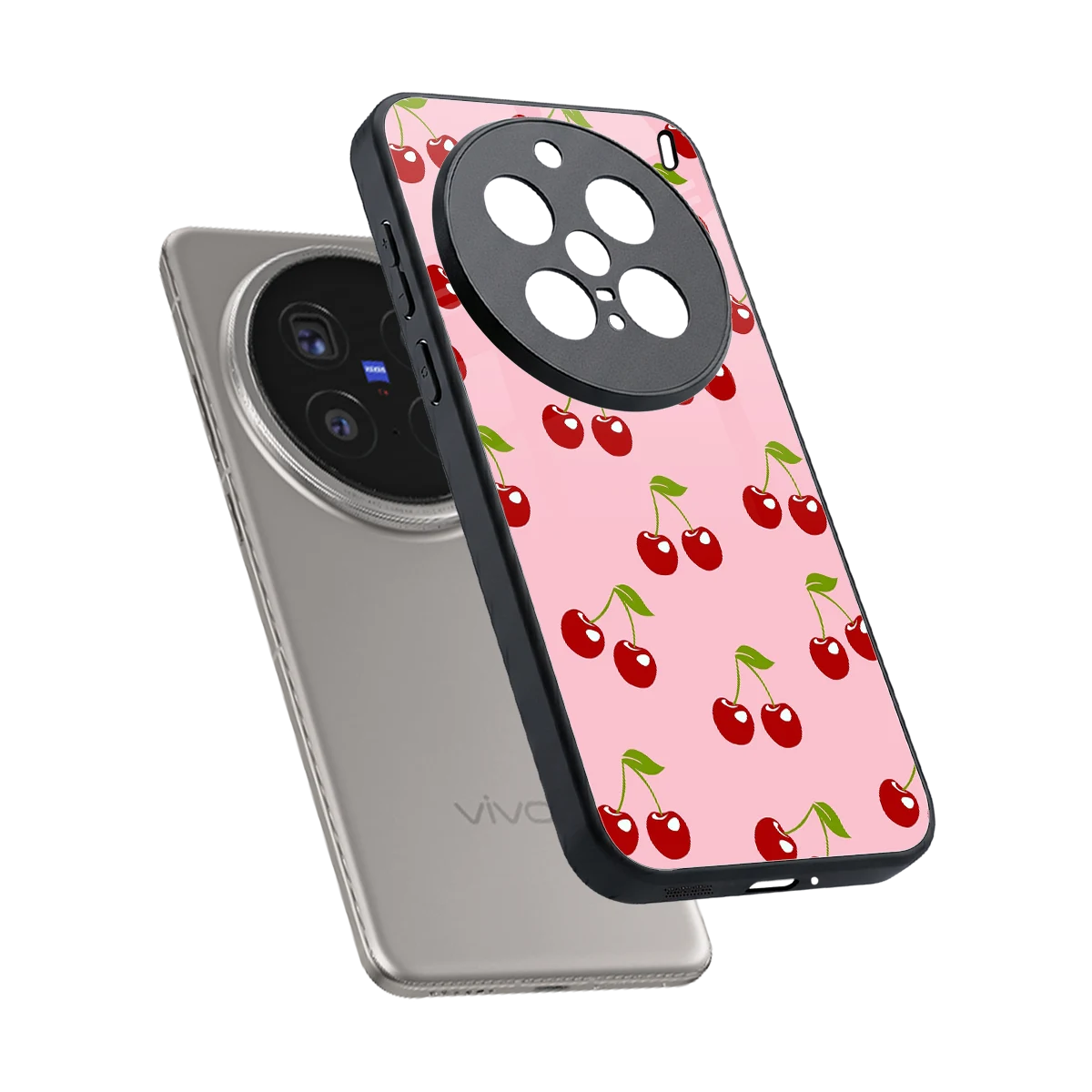 Juicy Pop sleek vivo x200 pro cover with tempered glass back and TPU edges