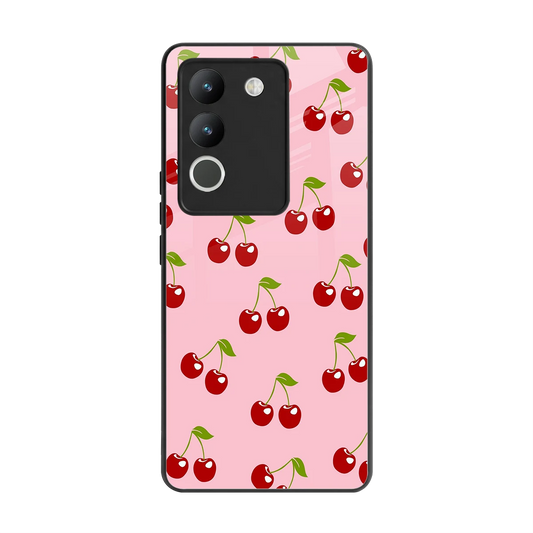 Juicy Pop back phone cover | glass case for vivo y200 5g