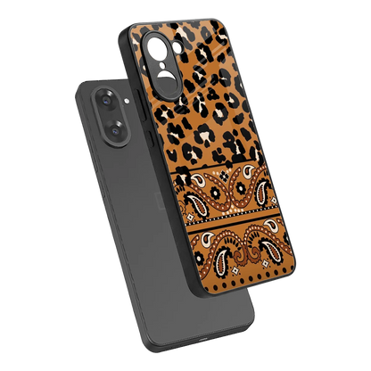 Jungle Bloom sleek oneplus nord ce5 5g cover with tempered glass back and TPU edges