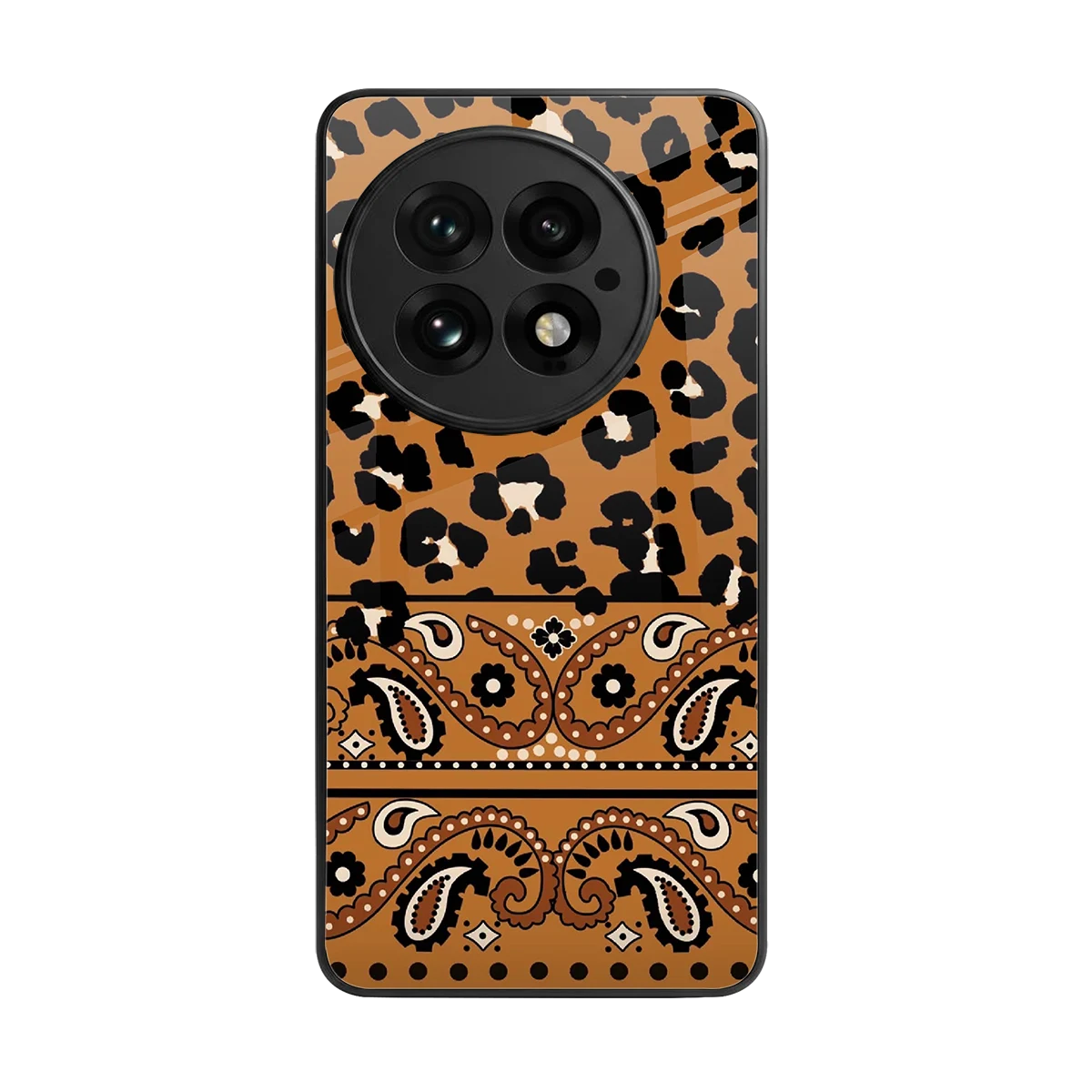 Jungle Bloom back phone cover | glass case for oneplus 13