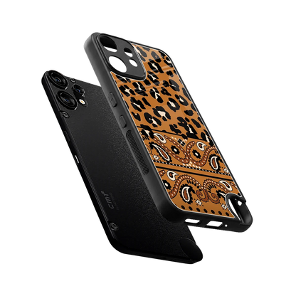 Jungle Bloom sleek cmf nothing phone 2 pro cover with tempered glass back and TPU edges