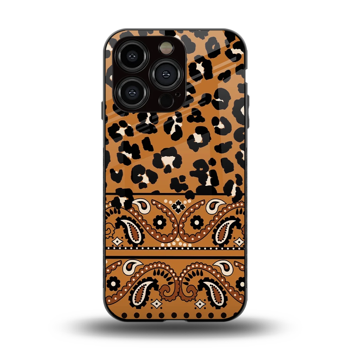 Jungle Bloom back phone cover | glass case for iphone 13 pro