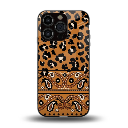 Jungle Bloom back phone cover | glass case for iphone 13 pro