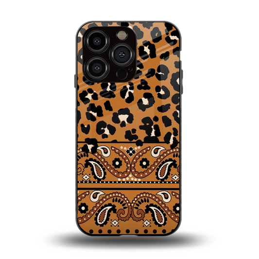 Jungle Bloom back phone cover | glass case for iphone 13 pro
