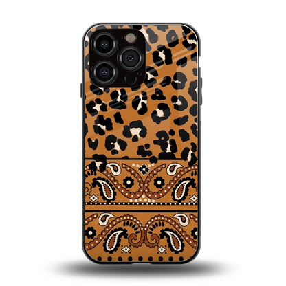 Jungle Bloom back phone cover | glass case for iphone 15 pro max
