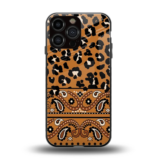 Jungle Bloom back phone cover | glass case for iphone 15 pro max